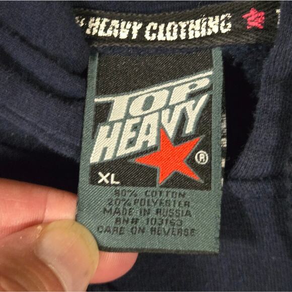 Vintage Y2K Top Heavy Embroidered Tribal Dragon Hoodie Mens Medium - Picture 6 of 11